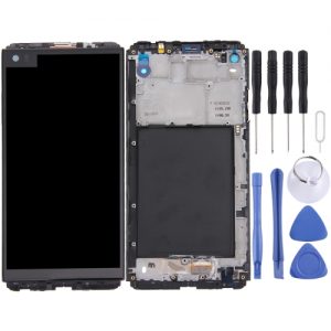For LG V20 Replacement Black Lcd Display Screen Folder with Touch Glass Digitizer with Frame